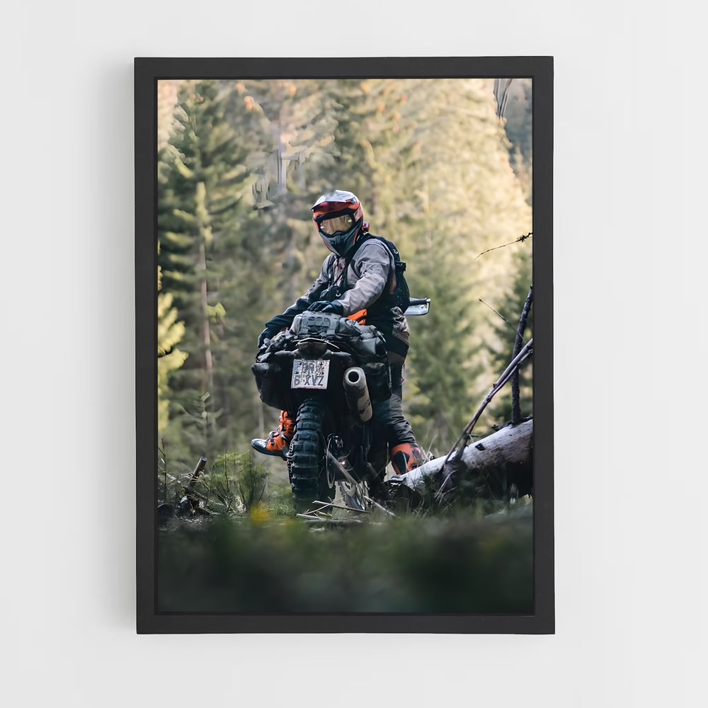Poster Rider de la Forêt – affiche KTM Moto (vue 2)